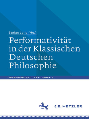 cover image of Performativität in der Klassischen Deutschen Philosophie